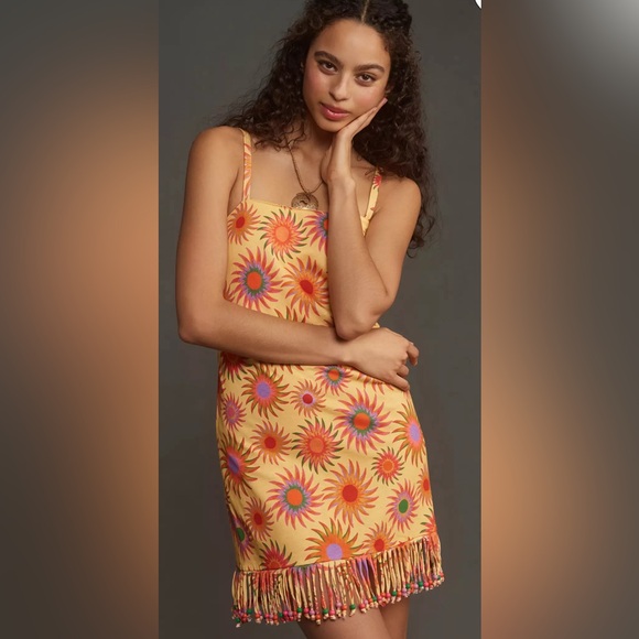 FARM Rio Dresses & Skirts - Farm Rio Slim Fringe Mini Dress